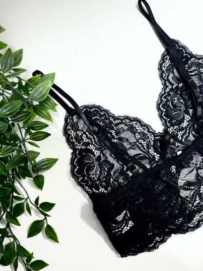 The Lily Bralette - Black Lace