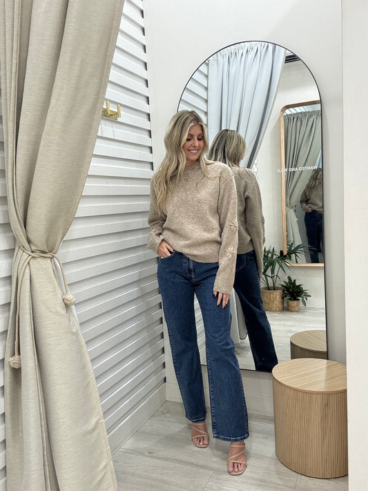 The Valentina Knit Jumper  - Natural