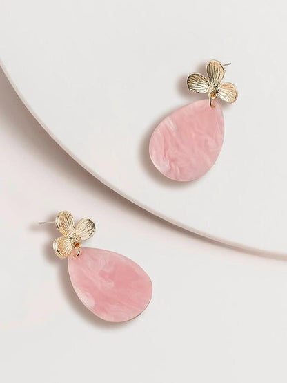 Marble Teardrop Earring
