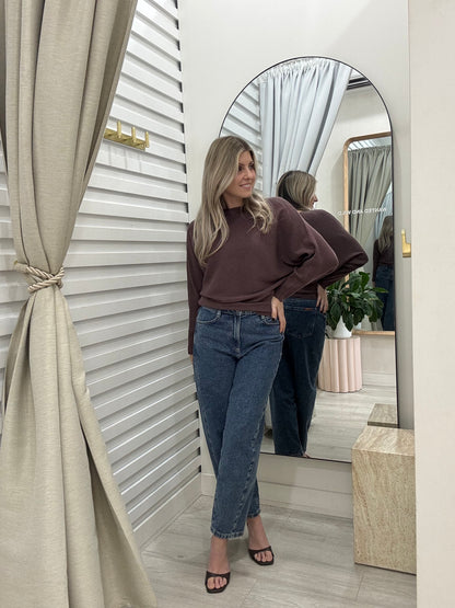The Montana Knit Jumper | Chocolate