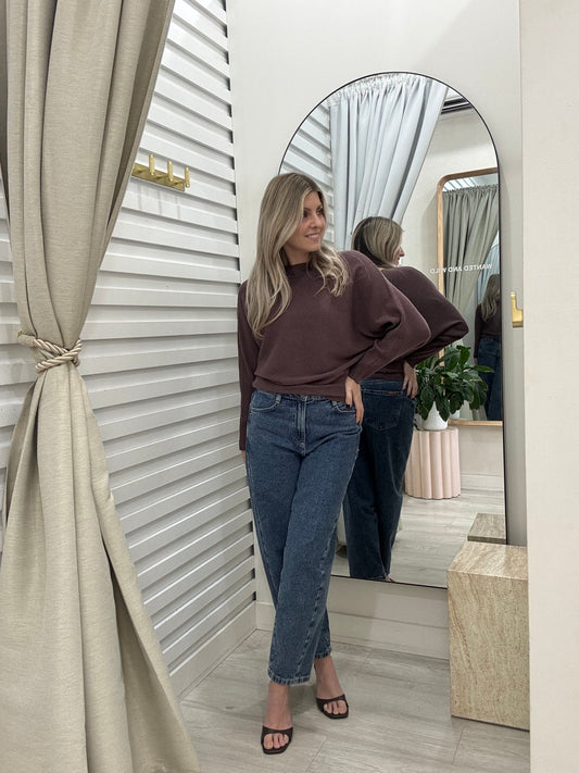 The Montana Knit Jumper | Chocolate