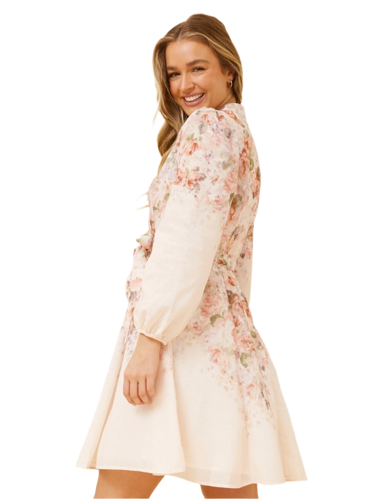 The Dahlia Dress - Blush Floral