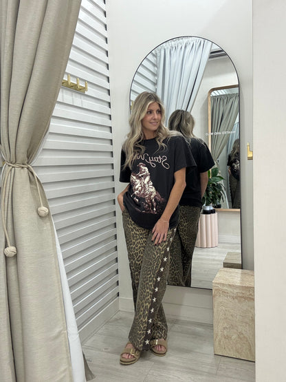 The Star Racer Pants - Leopard Stars