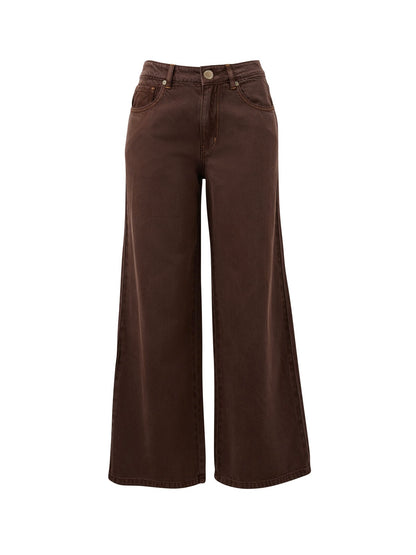 Willow Wide Leg Jeans - Chocolate