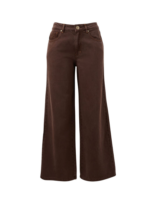 Willow Wide Leg Jeans - Chocolate