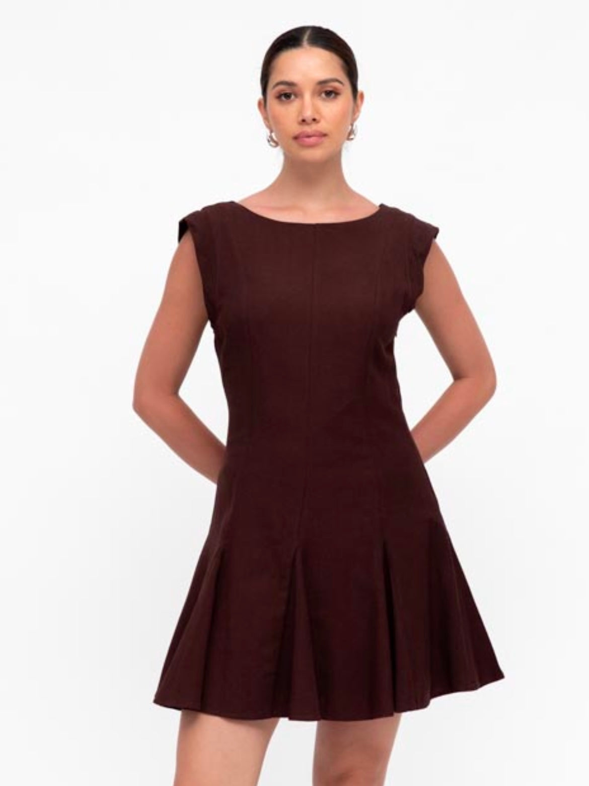 The Carrie Mini Dress -  Chocolate