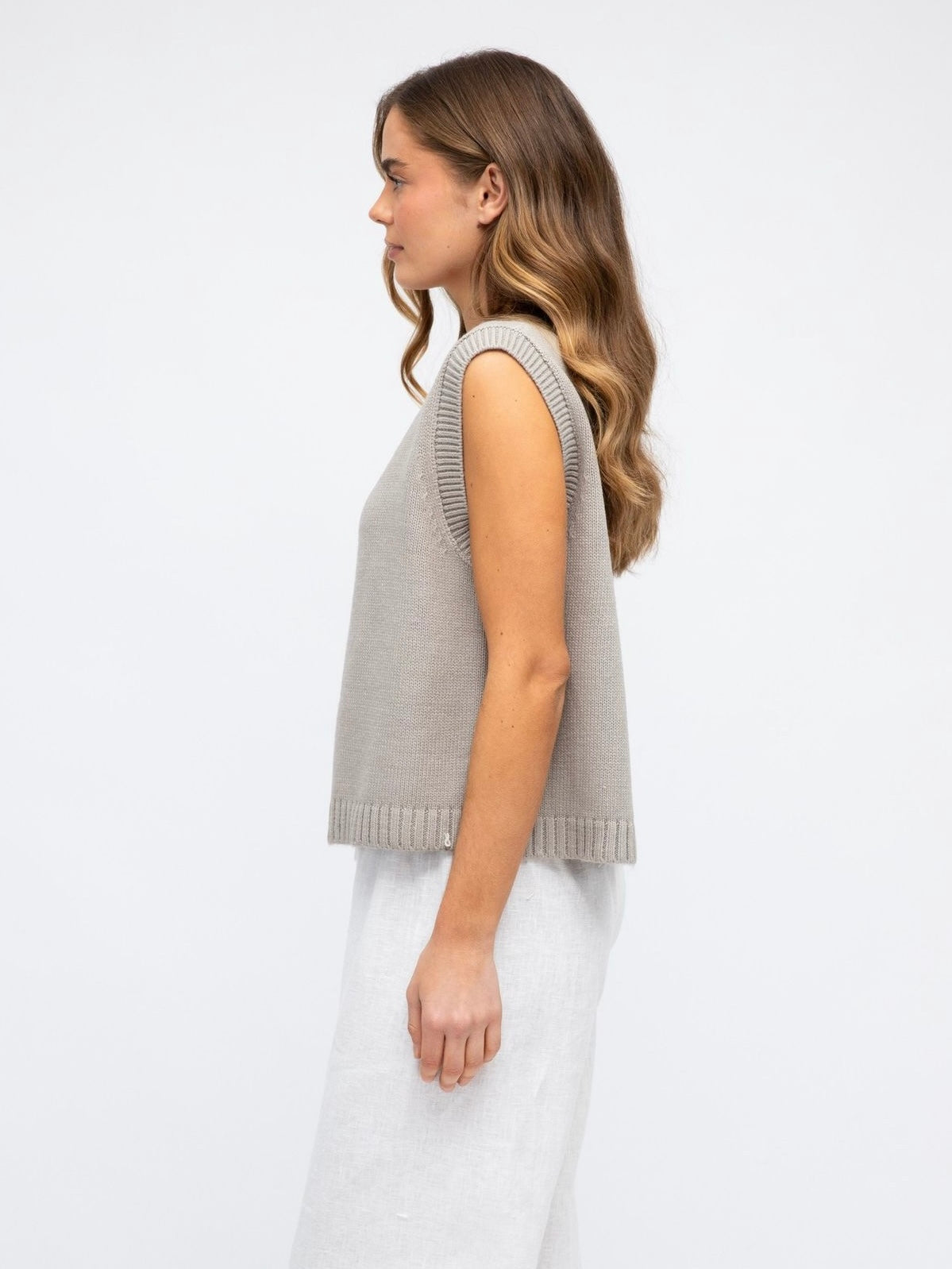 TheJess Knit Vest - Grey