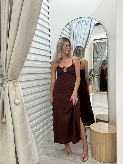 The Fortune Dress - Rust