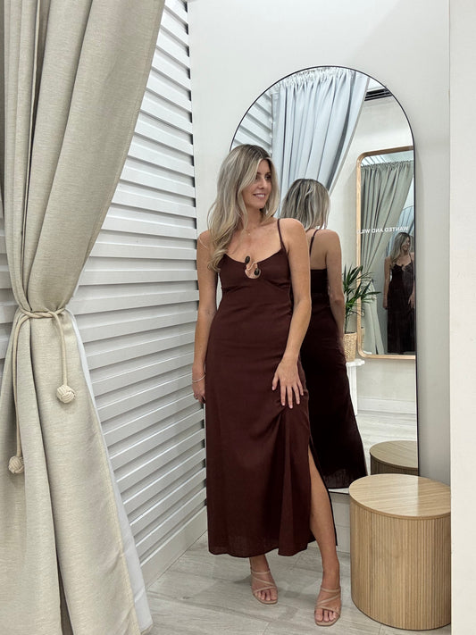 The Fortune Dress - Rust