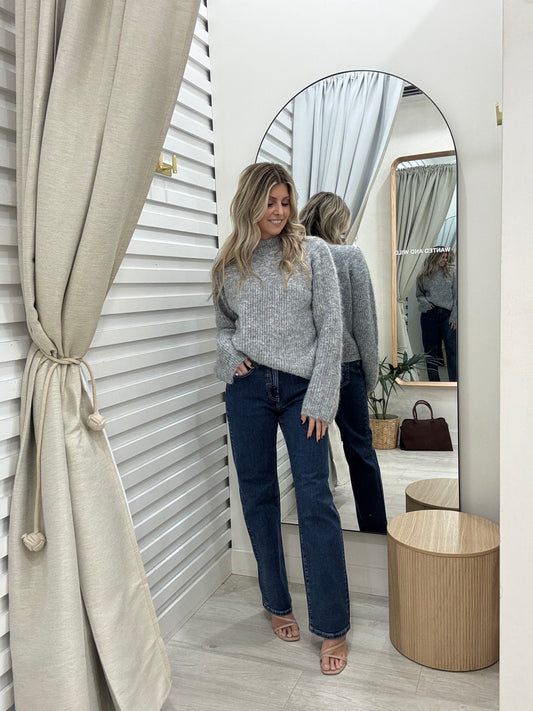 The Paloma Knit Jumper  - Charcoal