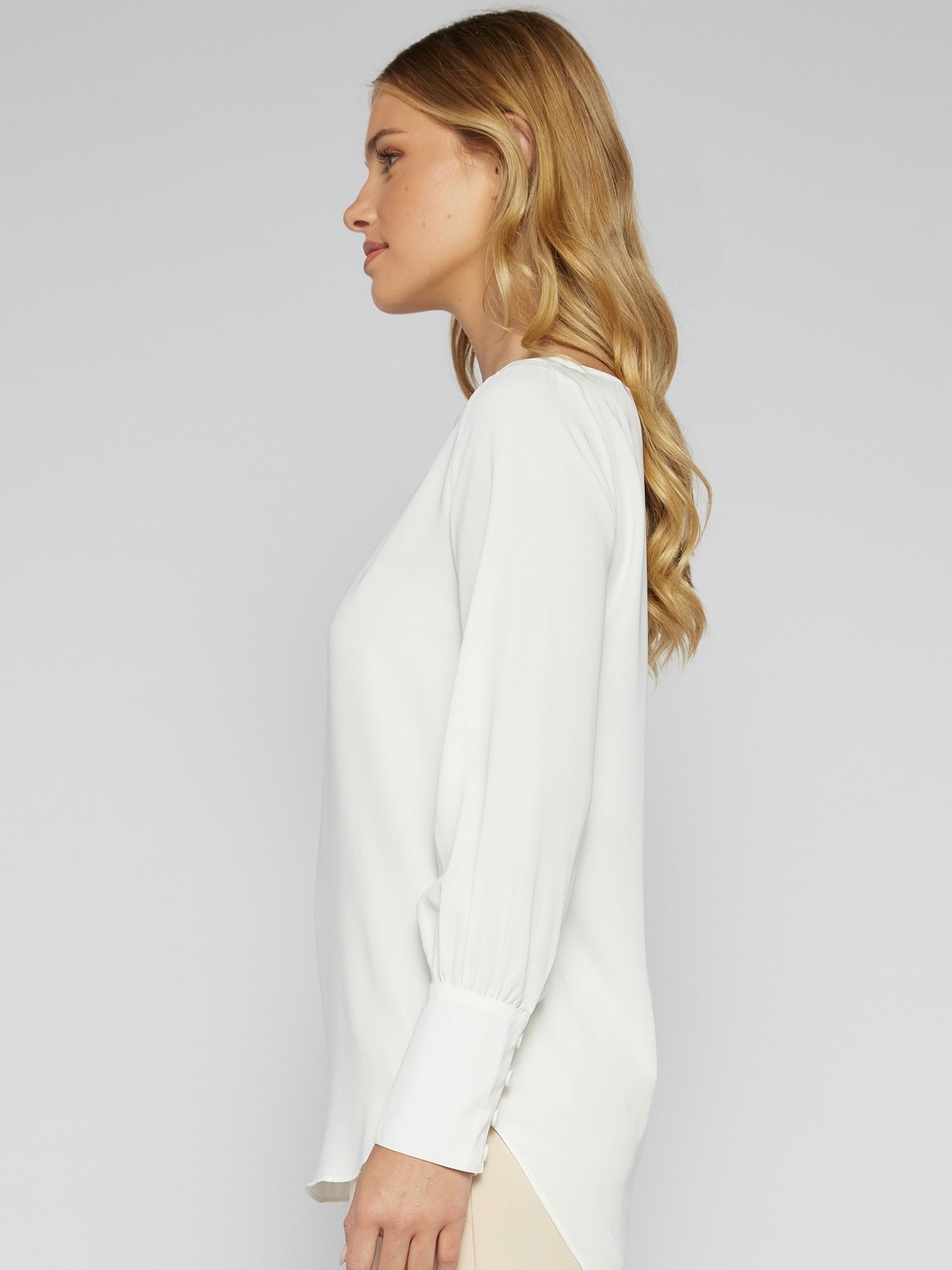 The Lacey Long Sleeve Blouse - White