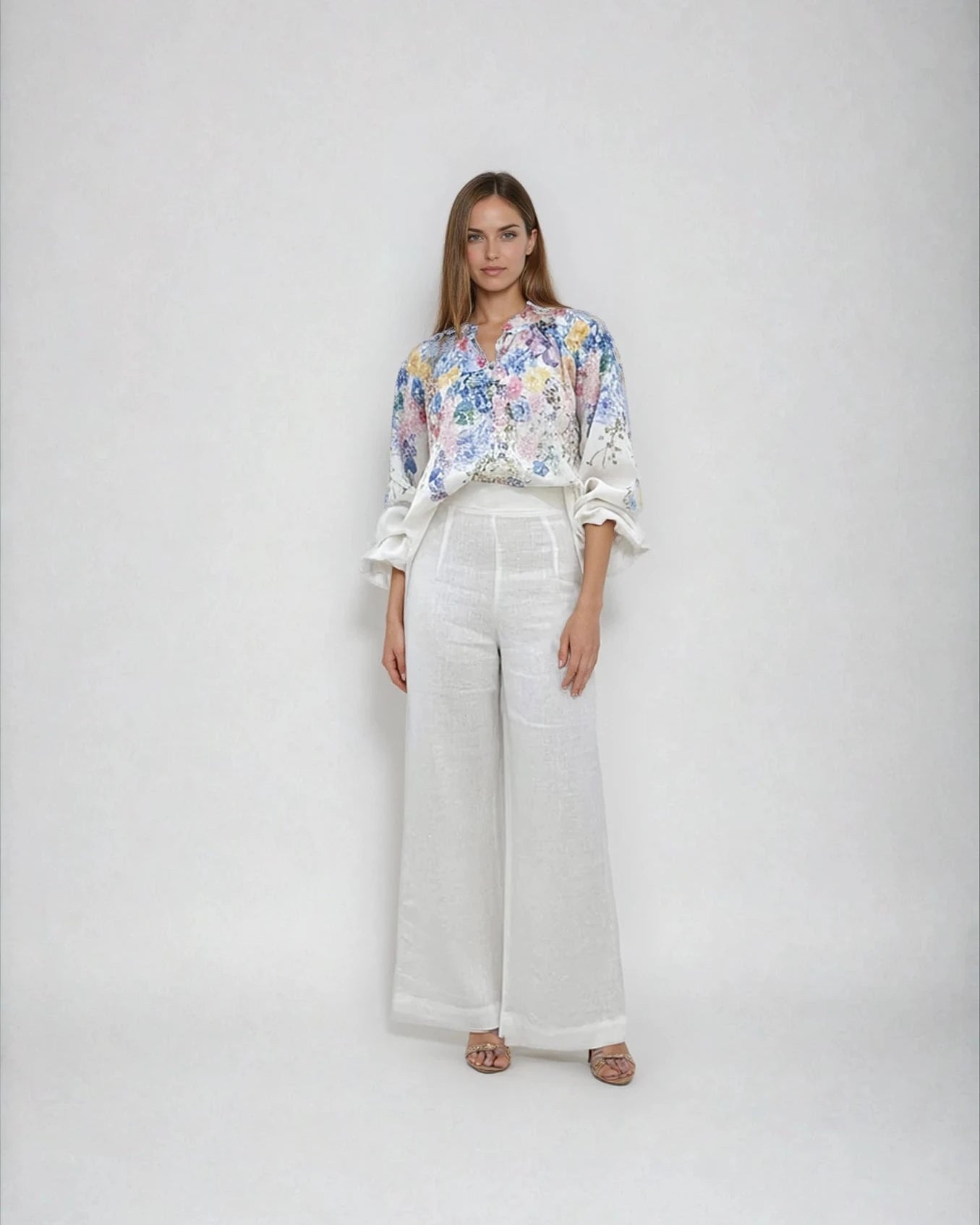 The Lotus Shirt - Multi Floral