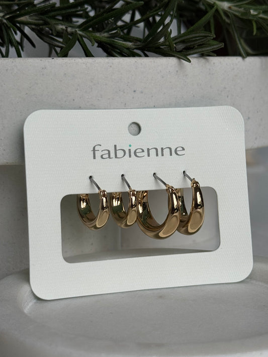 Penny Hoop Earrings Set