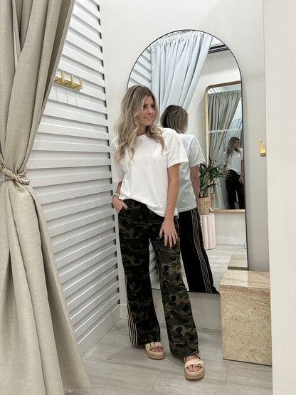 The Stripe Racer Pants - Camouflage