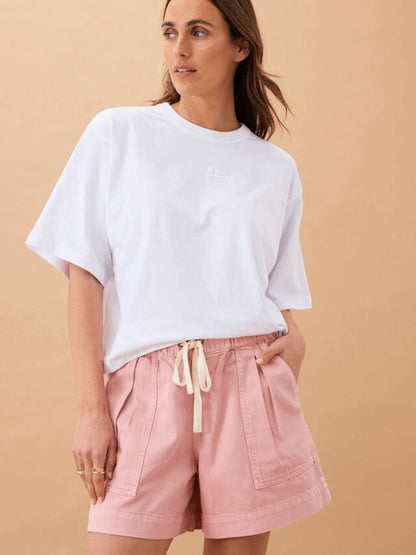 Darcy Relaxed Everyday Shorts - Washed Pink