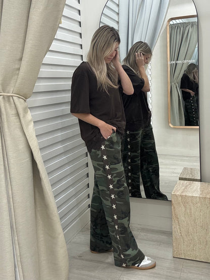 The Star Stripe Racer Pants - Camouflage
