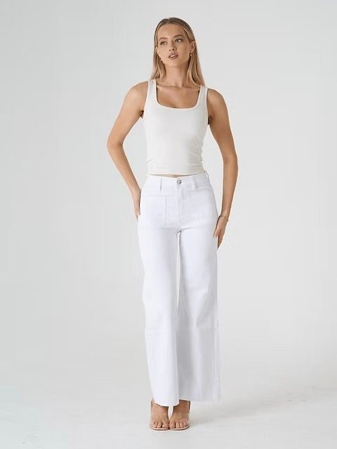 Kelsey Denim Jean | White