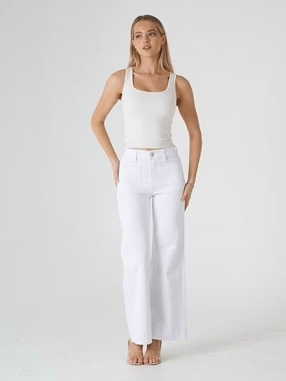 Kelsey Denim Jean | White