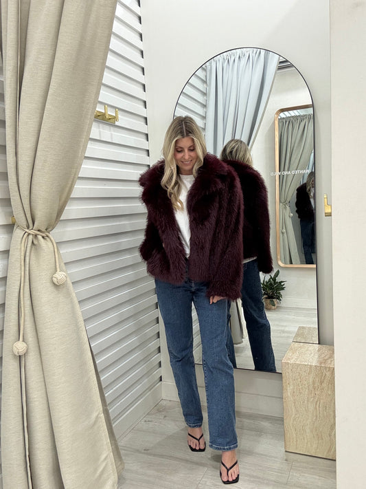 The Fur Jacket - Wine