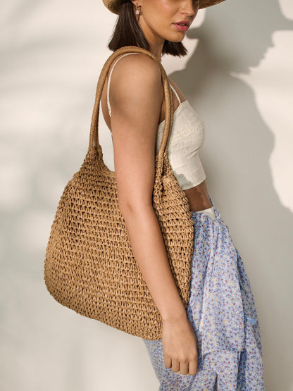 The Solana Summer Tote - TAN