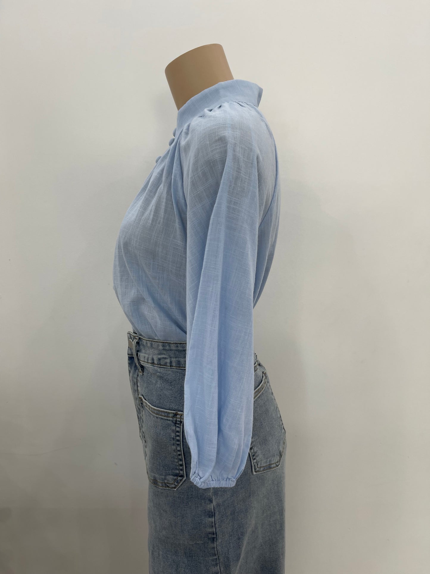 The Rosie Blouse - Artic Blue