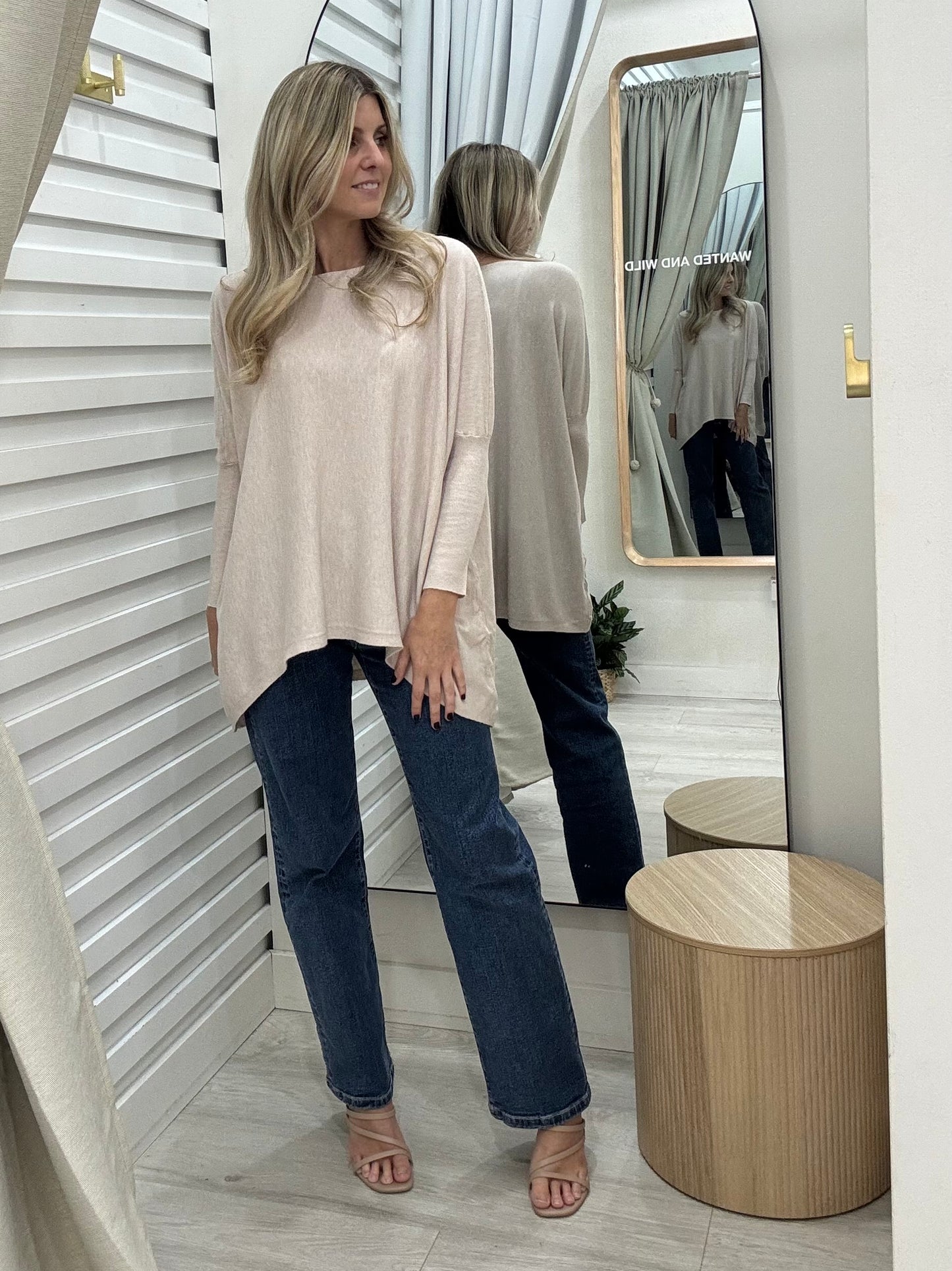 The Mia Knit  Blush Marle