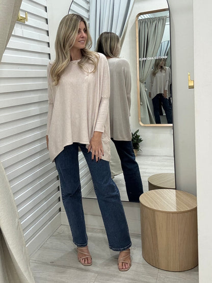 The Mia Knit  Blush Marle