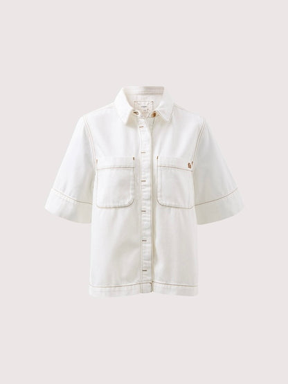 Noa Short Sleeve Denim Shirt | Ercu