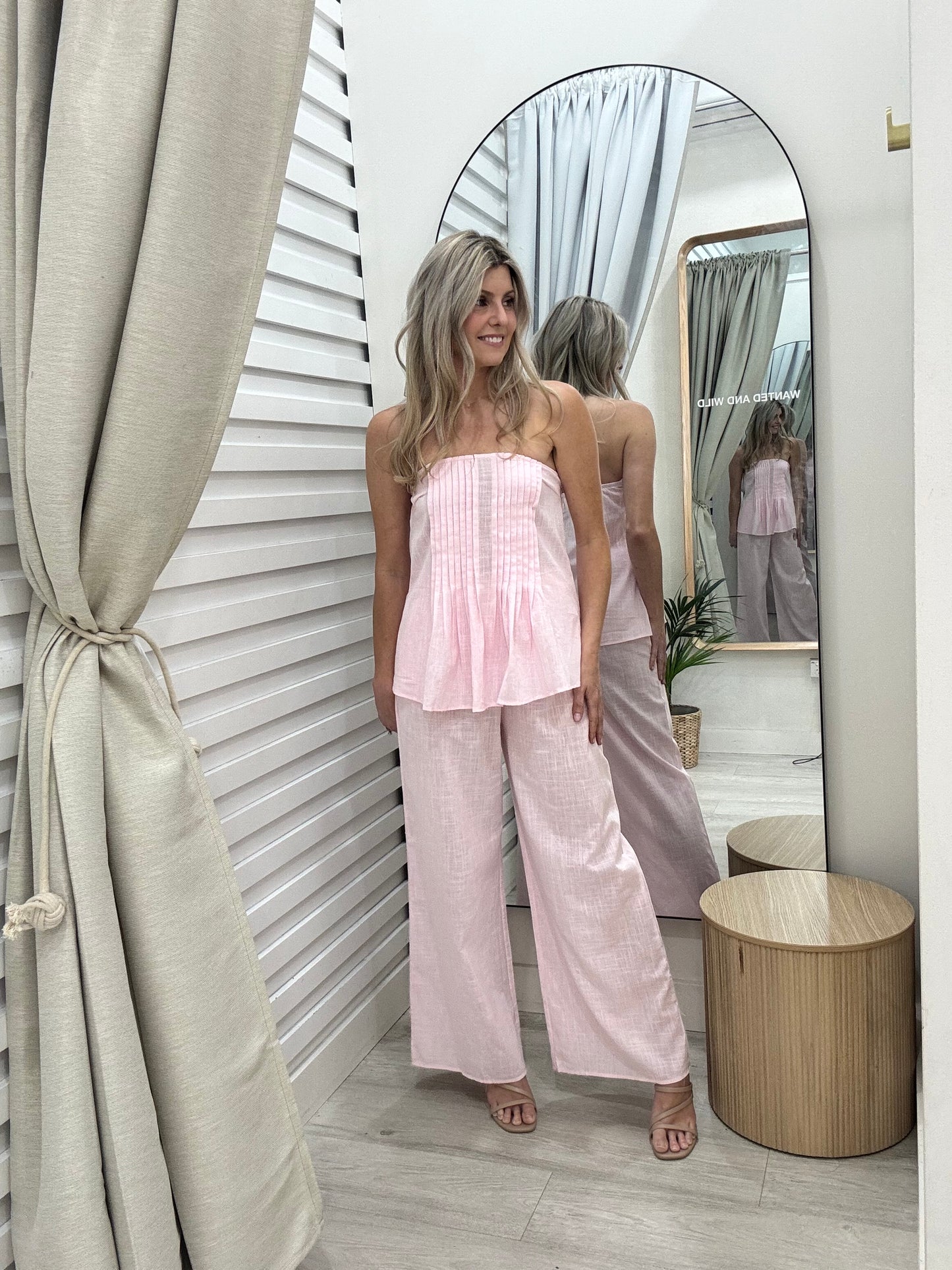 The Astrid Pants Set - Pink