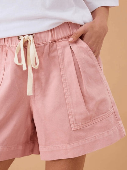 Darcy Relaxed Everyday Shorts - Washed Pink