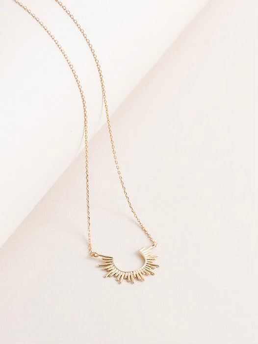 The Sunny Half Sun Necklace