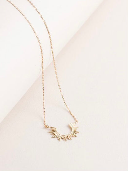 The Sunny Half Sun Necklace