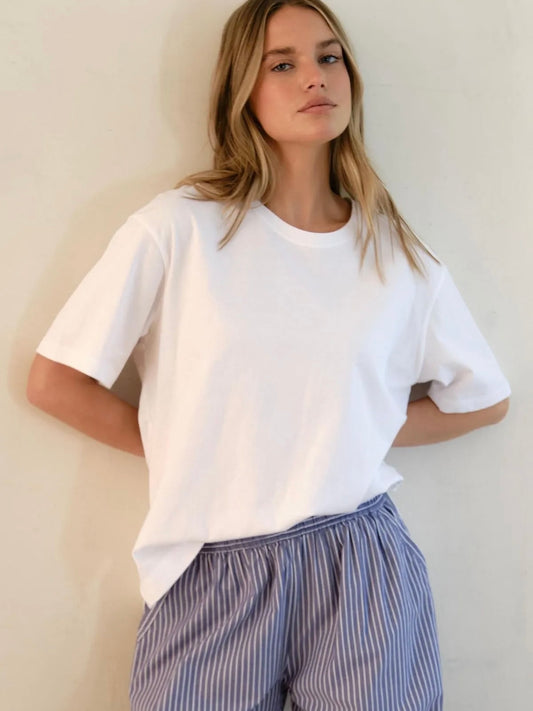 Stevie Slouchy Tee - White