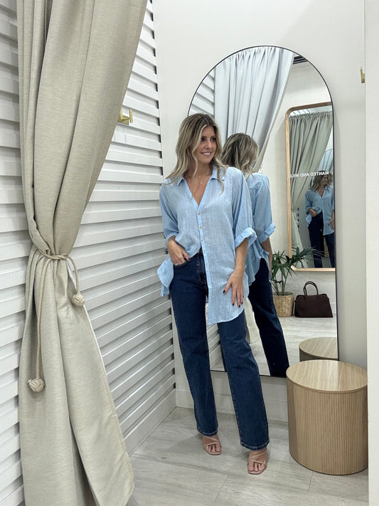 Florence Shirt - Sky Blue