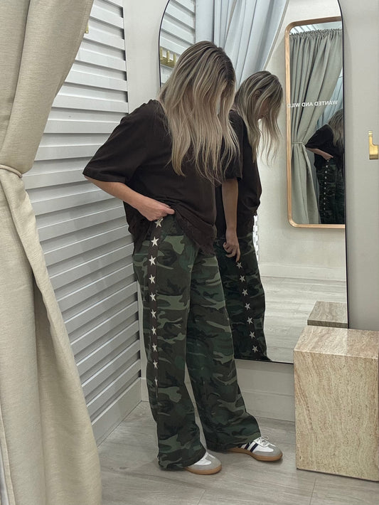 The Star Stripe Racer Pants - Camouflage
