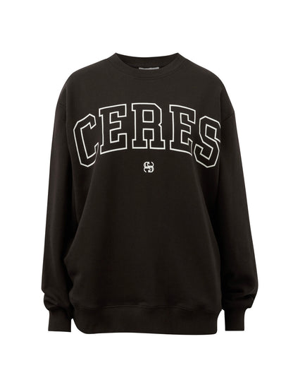 The Isla Ceres Logo Jumper -  vintage black