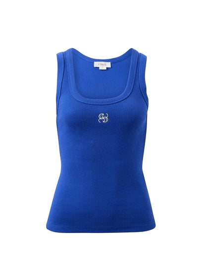 Zoe Rib Tank | Polo Blue