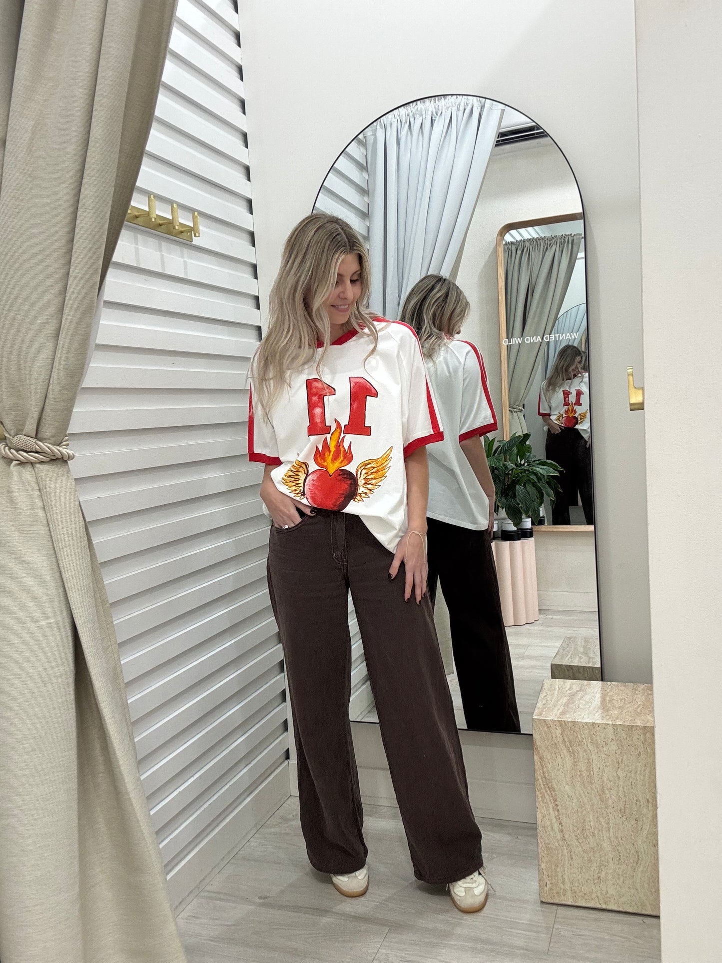Lucky Eleven Oversized Print Tee | By Frankie