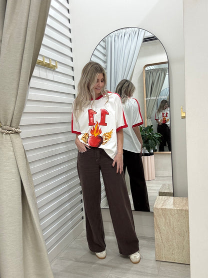 Lucky Eleven Oversized Print Tee | By Frankie