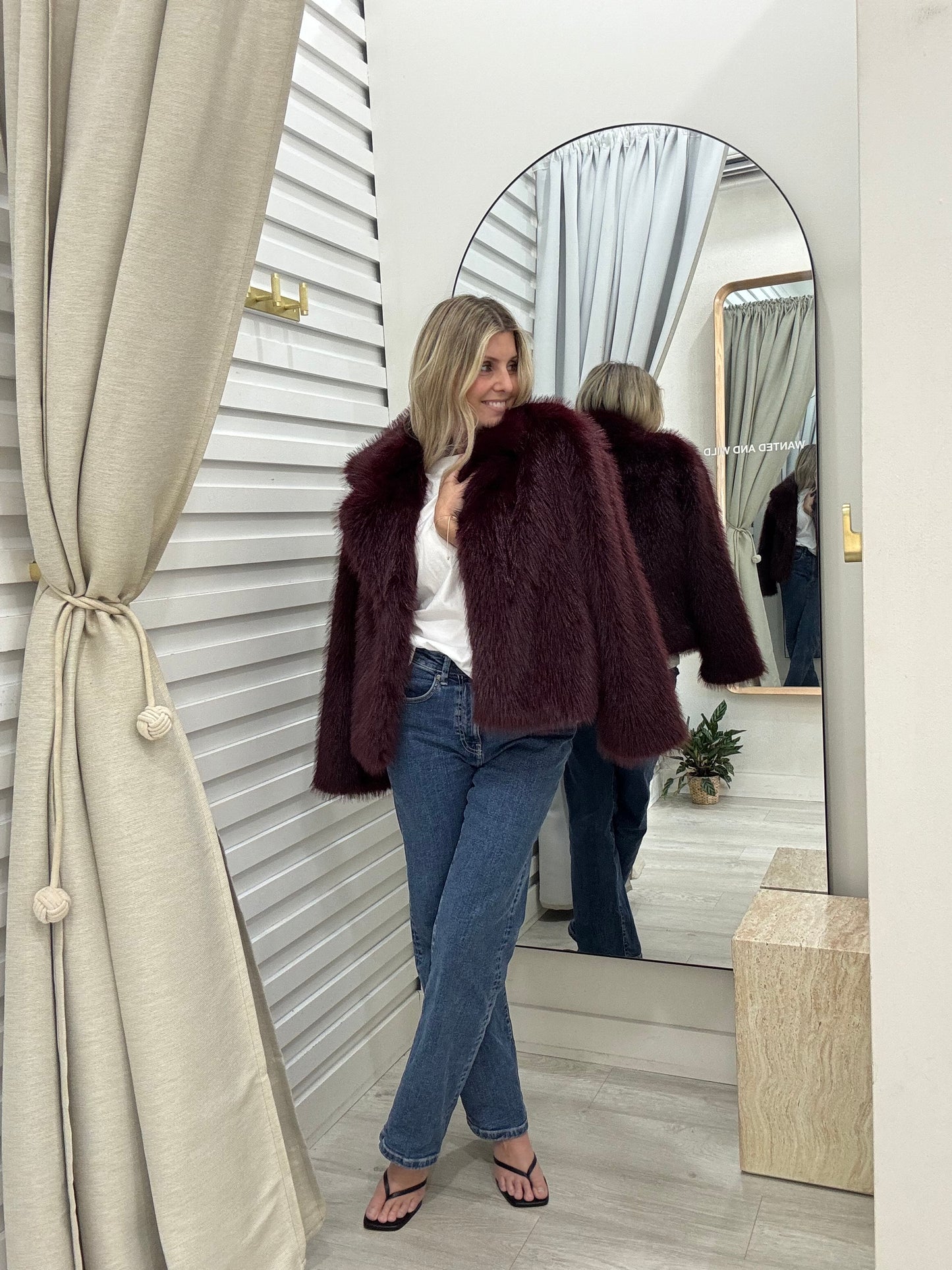 The Fur Jacket - Wine