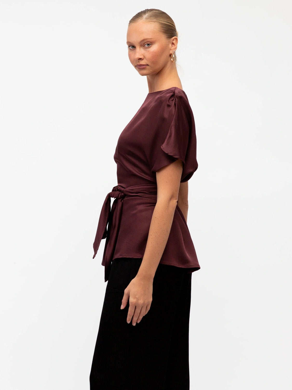 The Taylor Blouse - Merlot