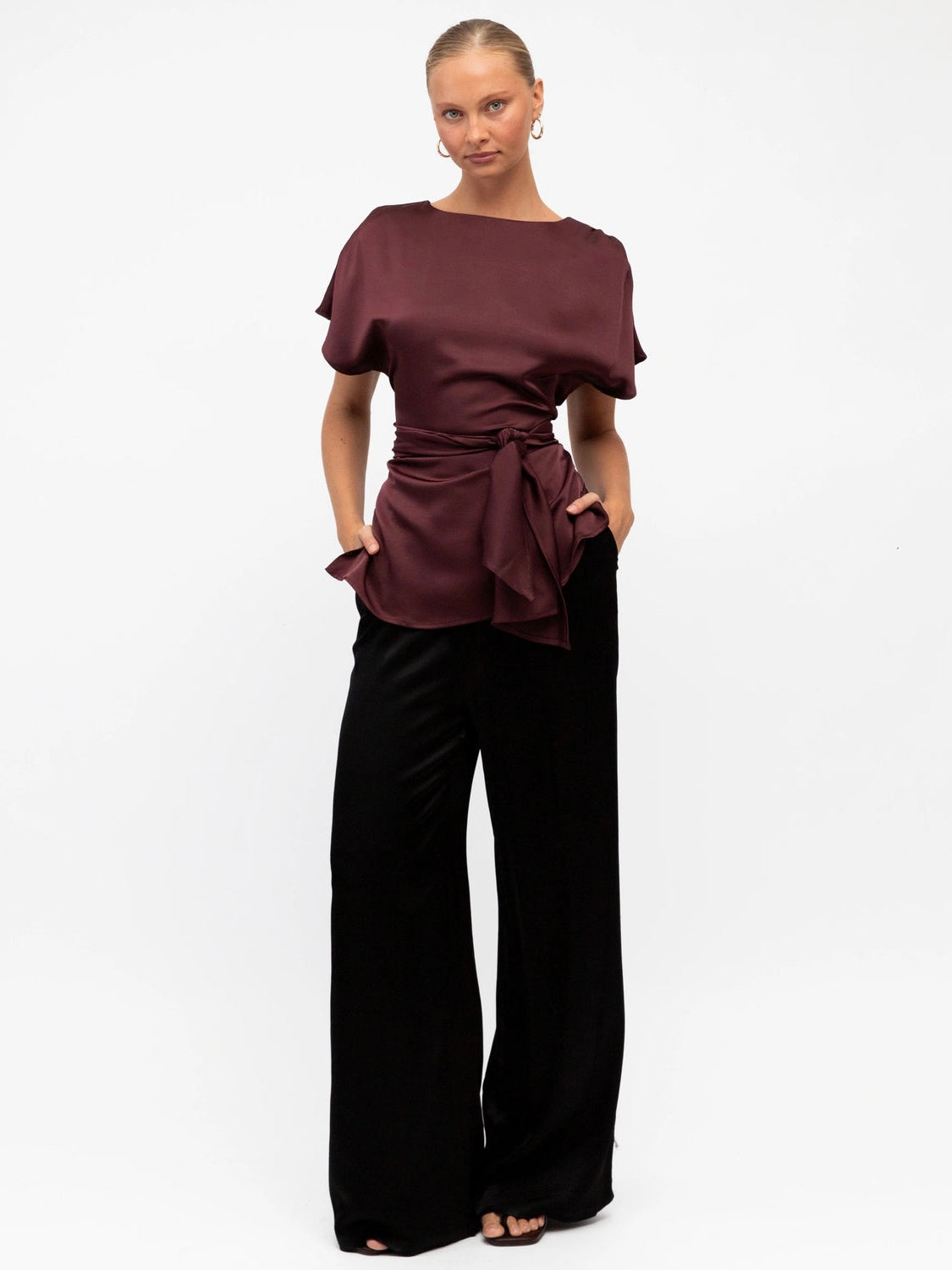 The Taylor Blouse - Merlot