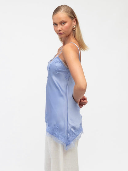 The Cleo Asymmetrical Top - Sky Blue