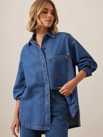 Gwynne Denim Shirt - Fresh Indigo