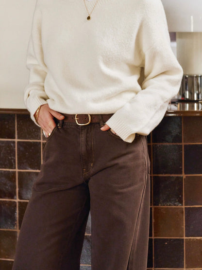 Willow Wide Leg Jeans - Chocolate