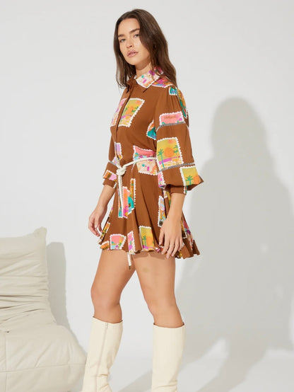 The Voyage Mini Dress - Print