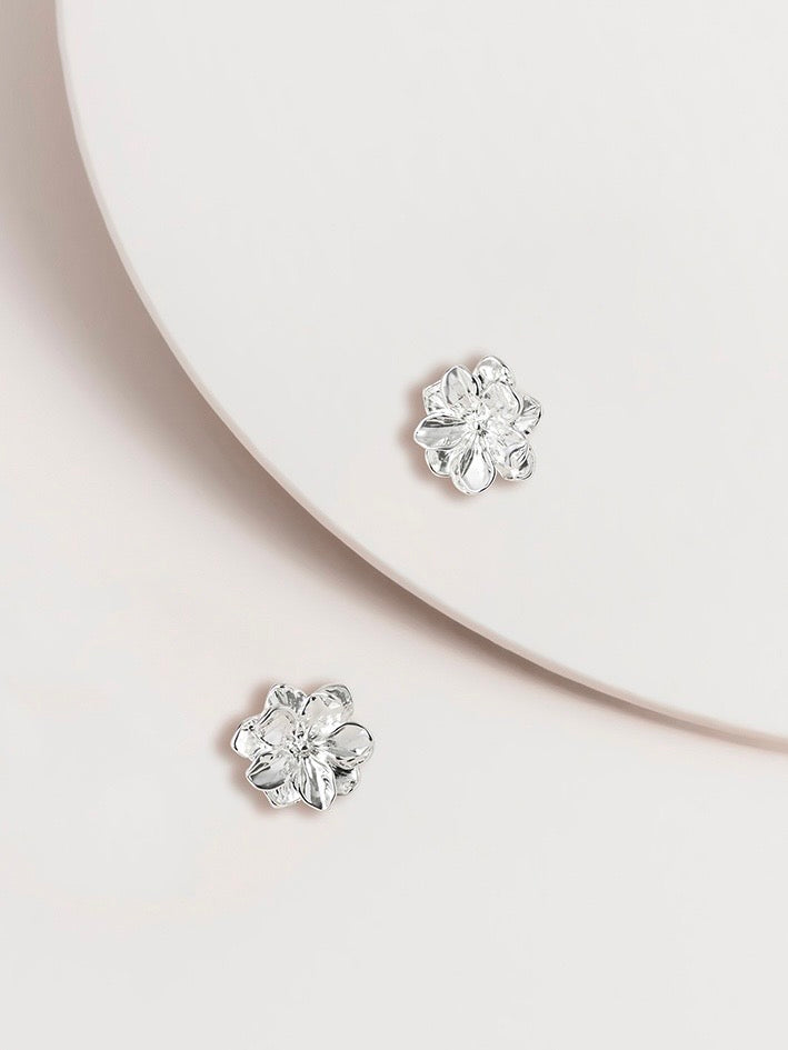 Camellia Flower Post Earrings