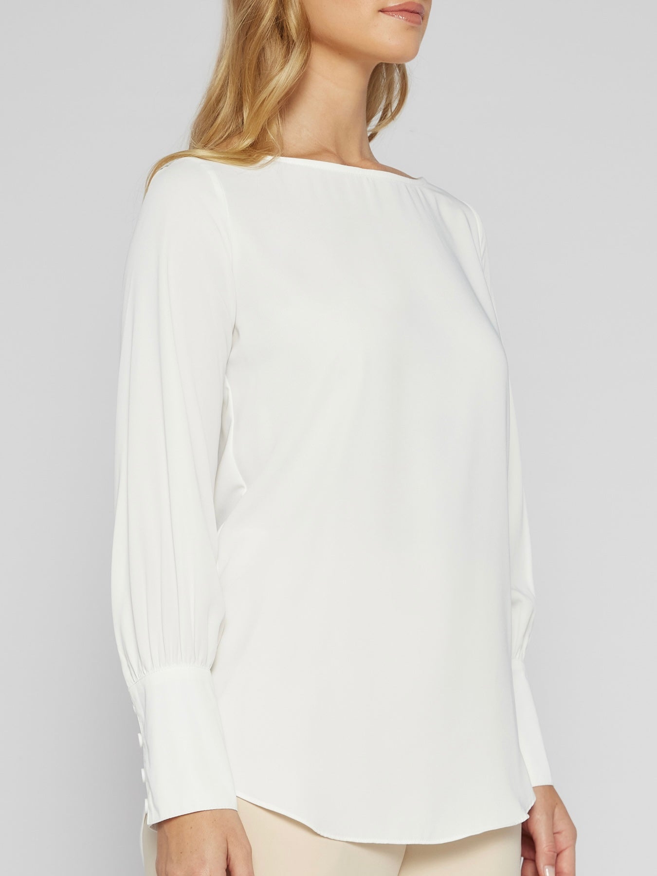 The Lacey Long Sleeve Blouse - White