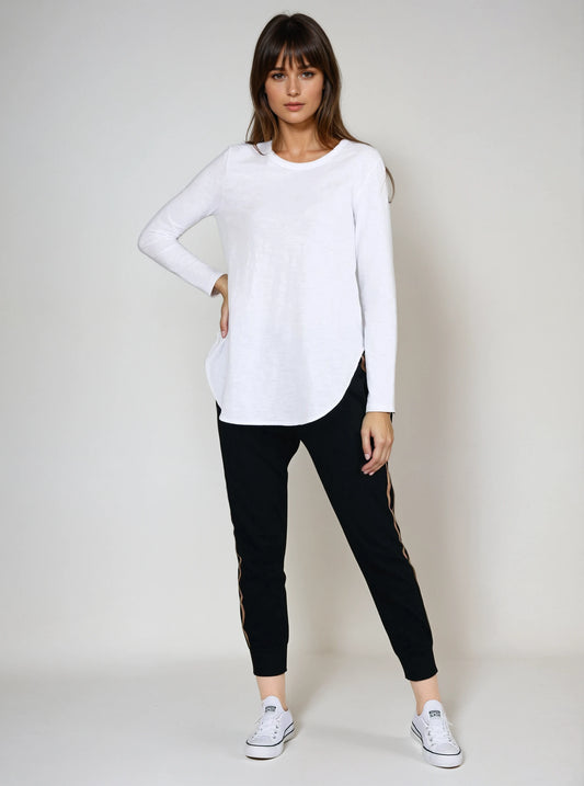 Scarlett Long Sleeve Tee - White