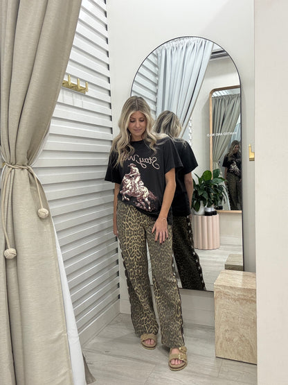 The Star Racer Pants - Leopard Stars